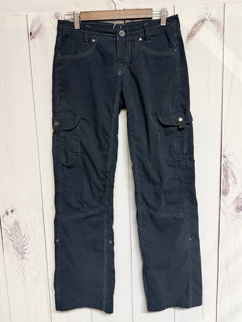 KÜHL Women's Splash Pants 6 Black Patina Convertible Stretch EUC